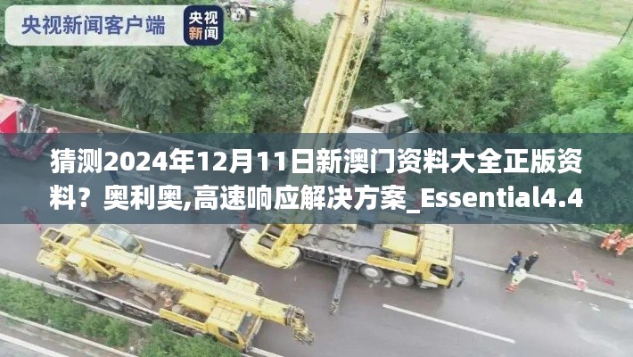 猜测2024年12月11日新澳门资料大全正版资料?奥利奥,高速响应解决方案_Essential4.449