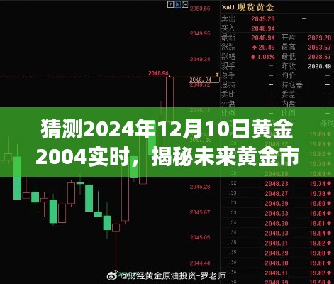 揭秘未来黄金市场趋势,黄金2004实时预测系统重磅登场,科技引领黄金投资新纪元(2024年12月10日黄金市场预测)