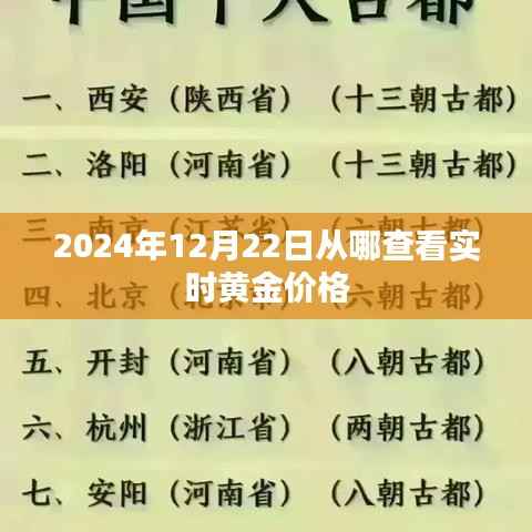 2024年黄金价格实时查询指南,最新黄金行情查询渠道推荐