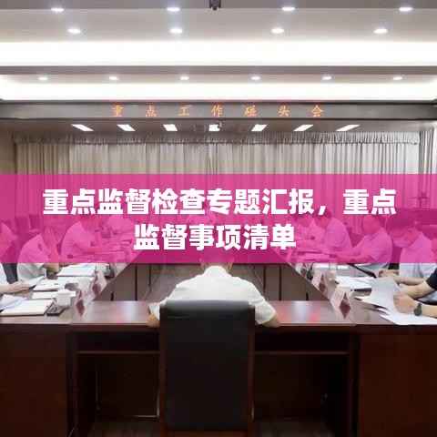 重点监督检查专题汇报,重点监督事项清单