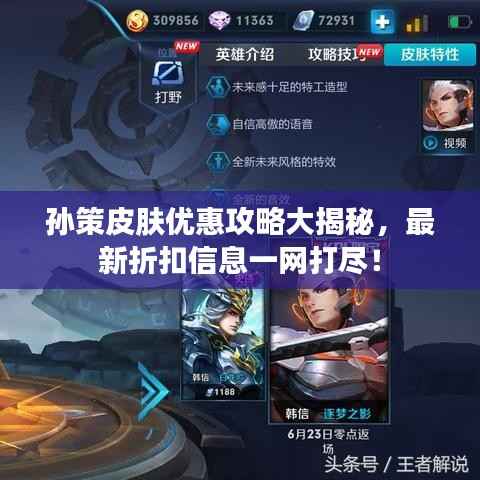 孙策皮肤优惠攻略大揭秘,最新折扣信息一网打尽!